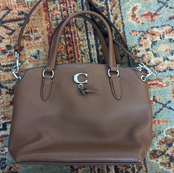 Coach Handbags - Coach remi saddle bag pebbled leather